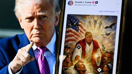 Attaques contre le pape, image le pr&eacute;sentant en J&eacute;sus&hellip; Comment Donald Trump